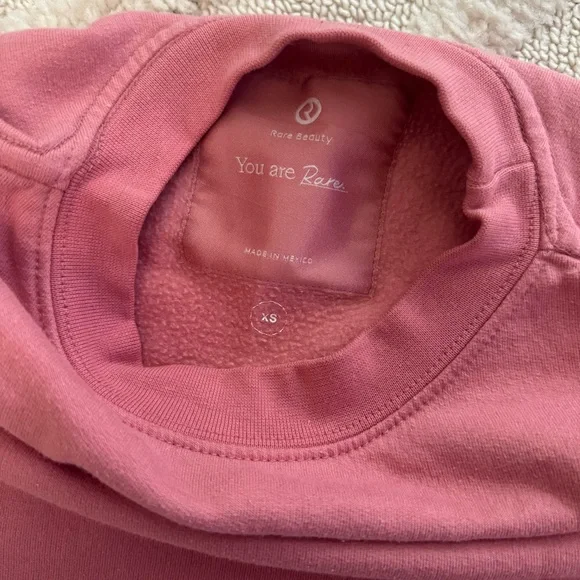 Rare Beauty Selena Gomez Use Kind Words Crewneck Sweatshirt Pink XS - Picture 6 of 8